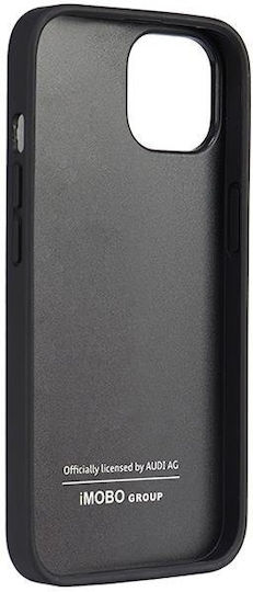 Audi Umschlag Rückseite Leder / Kunststoff Schwarz (iPhone 14)