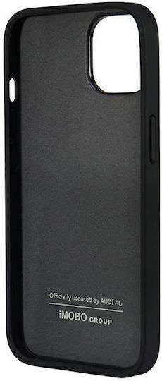 Audi Umschlag Rückseite Leder / Kunststoff Schwarz (iPhone 14)