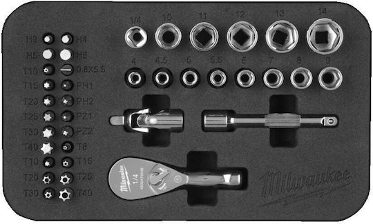 Milwaukee Set Ratchet 39pcs