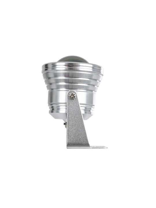 GloboStar LED Outdoor Projector Lamp 10W RGB IP65 Silver
