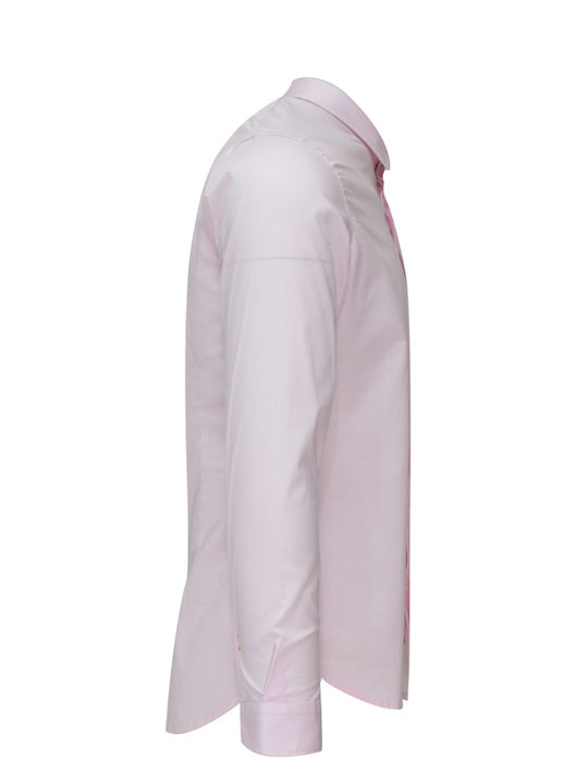 Officina36 Men's Shirt Long-sleeved Pink