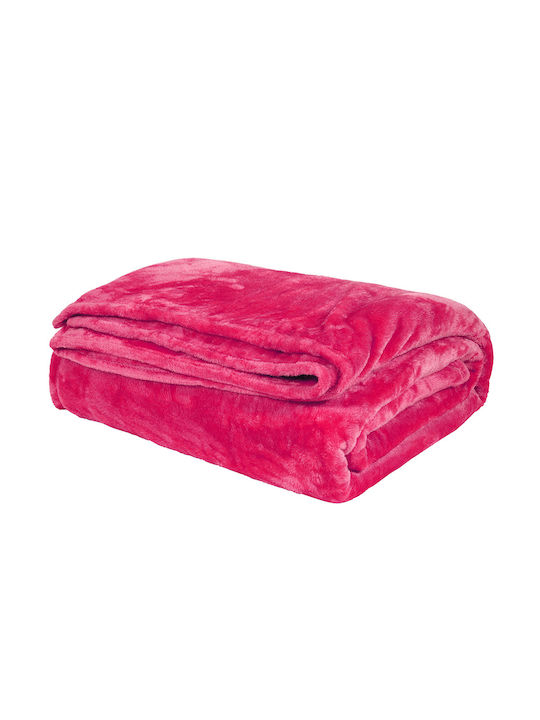 Joli Velvet Blanket Double 220x240cm Orange 001.069 Orange