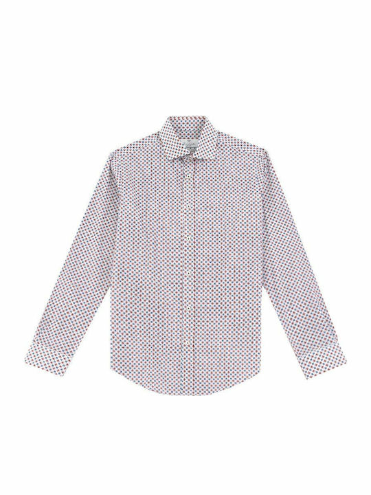 Long-sleeved Cotton Shirt Red