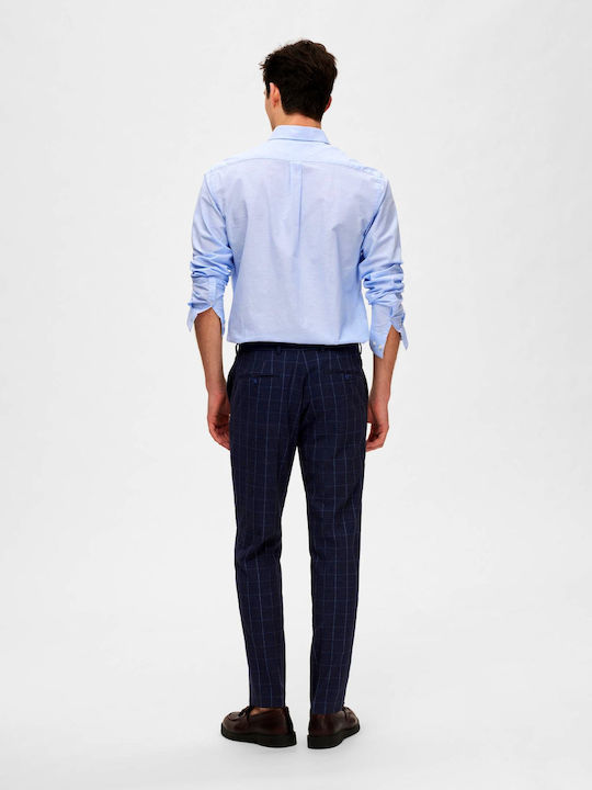 Selected Pantaloni pentru bărbați cu Croială Slim BLUE