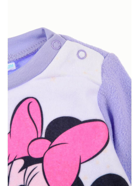 Superheroes Pijama pentru copii De iarnă Fleece Purple