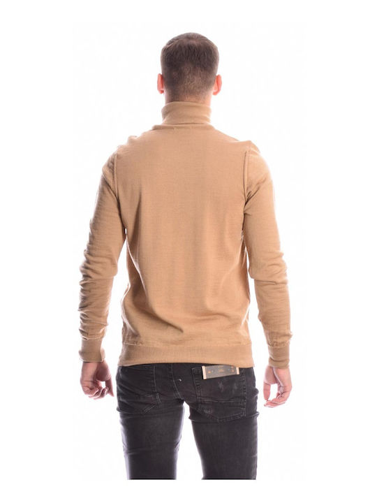 Langarm-Pullover CAMEL / COFFEE / TOBACCO