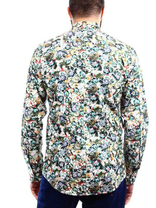 Vittorio Artist Men's Shirt Long Sleeve Floral ''''''