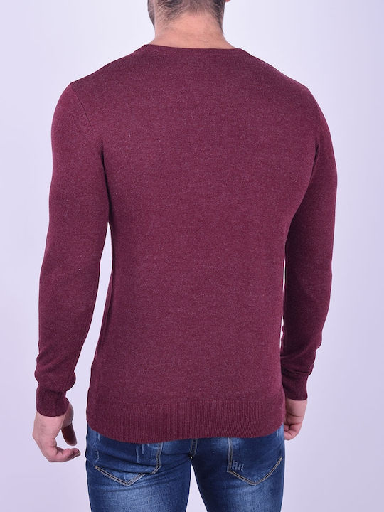 Tony Moro Men's Long Sleeve Sweater BORDO