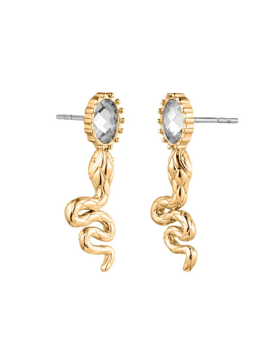 Just Cavalli Earrings made of Steel Gold Plated with Stones