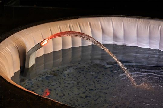 Lay-Z-Spa Pool Waterfall with LED Lighting Silver
