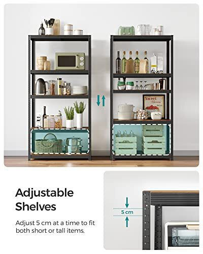 Songmics Dexion Shelf 100x50x200cm With 5 Shelves Total Load Capacity 875kg
