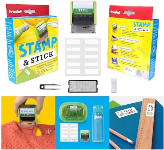 Trodat Self-Inking Text Stamp with Black Ink
