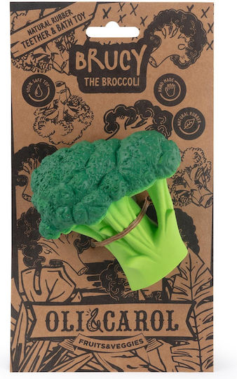 Oli&Carol Brucy The Broccoli Μασητικός Κρίκος Οδοντοφυΐας από Καουτσούκ για 3 m+