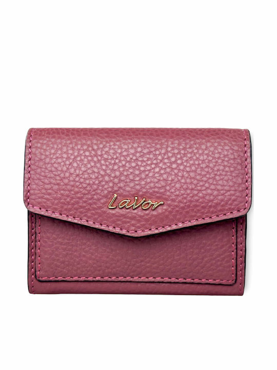 Small Leather Women's Wallet Cards with RFID Pink