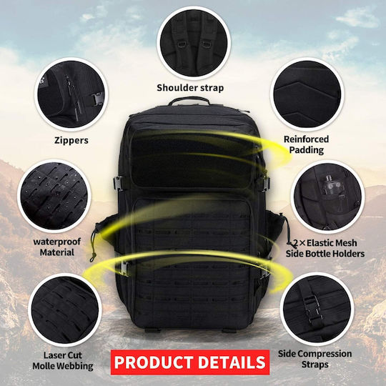 Heavy Duty Στρατιωτικό Σακίδιο Πλάτης Μπεζ 50lt