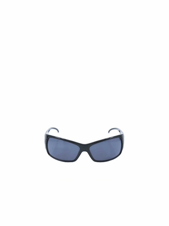 Ralph Lauren Men's Sunglasses with Black Plastic Frame and Black Lens PH8009 500187