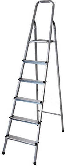 GTMED Leiter Aluminium mit 5+1 Stufen