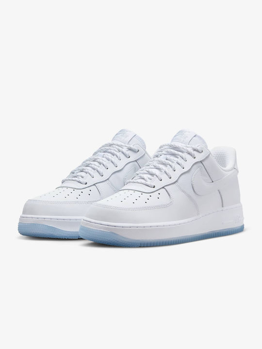 Nike Air Force 1 '07 Ανδρικά Sneakers Λευκό / Reflect Silver / Industrial Blue
