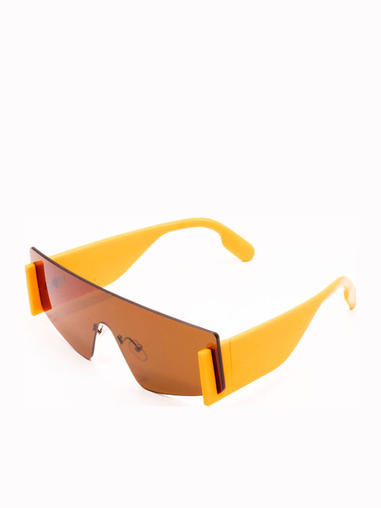 Olympus Sunglasses Sunglasses Orange with Acetate Frame & Gold Lens Olympus Sunglasses Sunglasses Orange with Acetate Frame & Gold Lens