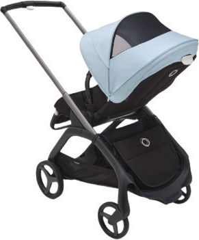 Bugaboo Dragonfly Complete Ρυθμιζόμενο Καρότσι Μωρού Kατάλληλο από 6+ Mηνών Midnight Black-Skyline Blue 7.9kg