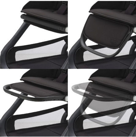 Bugaboo Dragonfly Complete Ρυθμιζόμενο Καρότσι Μωρού Kατάλληλο από 6+ Mηνών Midnight Black-Skyline Blue 7.9kg