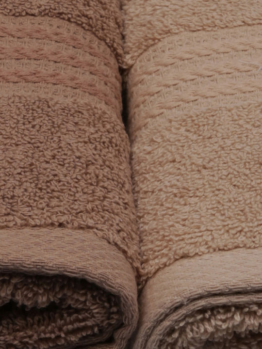 Mijolnir Bath Towels Set 4pcs Rainbow Brown Weight 500gr/m²