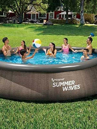 Summer Waves Runde Schwimmbecken 1249l Aufblasbar Braune