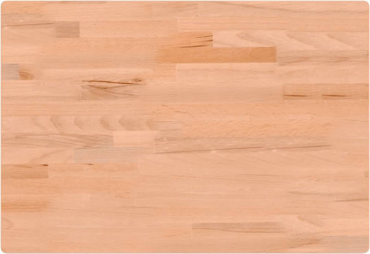 Бюро от Масивно Дърво Кафяво с Метални Крака 80x55x81.5 см
