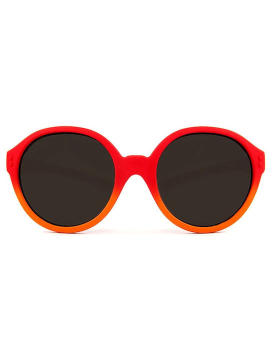 Sun's Good Women's Sunglasses with Orange Plastic Frame and Black Lens