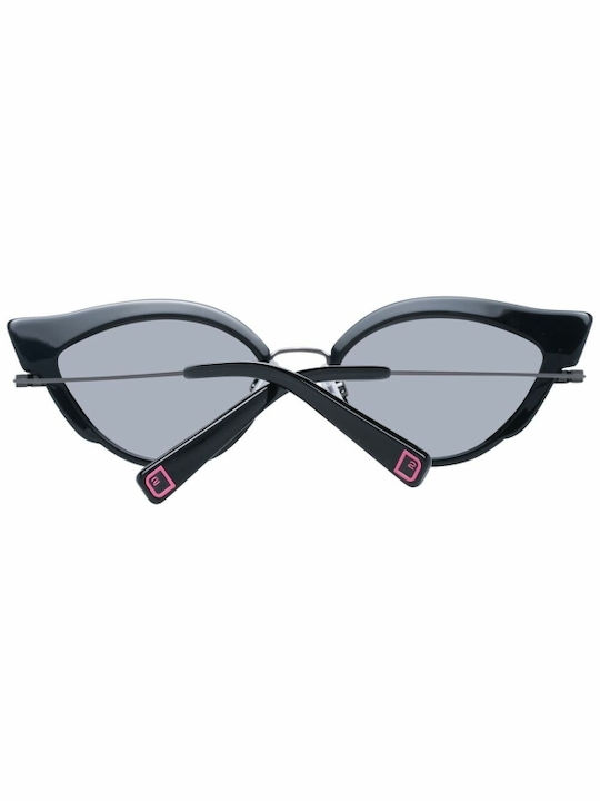 Dsquared2 Women's Sunglasses with Black Frame and Silver Mirror Lens