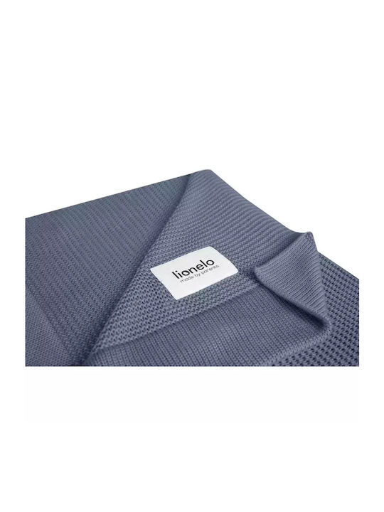 Lionelo Blanket Nursery Swaddling Blankets Bamboo Blue Blue 75x100cm