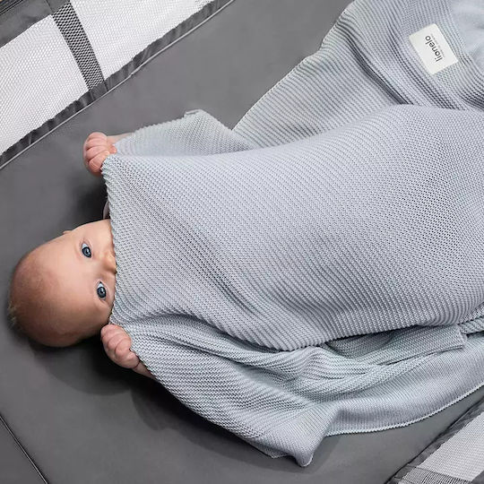 Lionelo Pătură Pepinieră Swaddling pături Bambus Albastru Blue 75x100cm