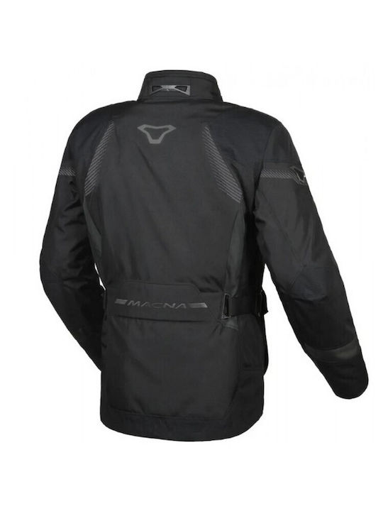 Macna Winter Herren Motorradjacke Leder Wasserdicht Schwarz