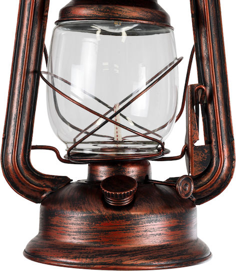 GloboStar Barbarossa Ceiling Light Copper with Rope for E27 Socket 18x18x28cm