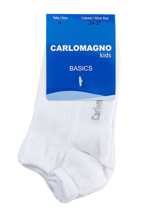 Carlomagno Kinder Söckchen Weiße 3 Paar