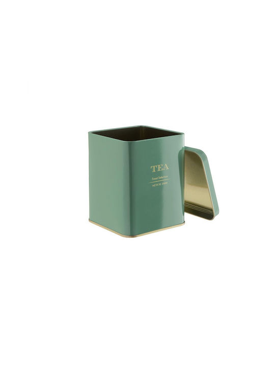 Butlers Box für Tee mit Deckel Metallisch Grün 790ml
