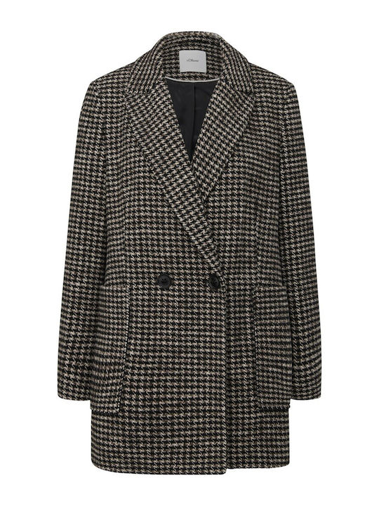 Women's Wool Midi Coat with Buttons