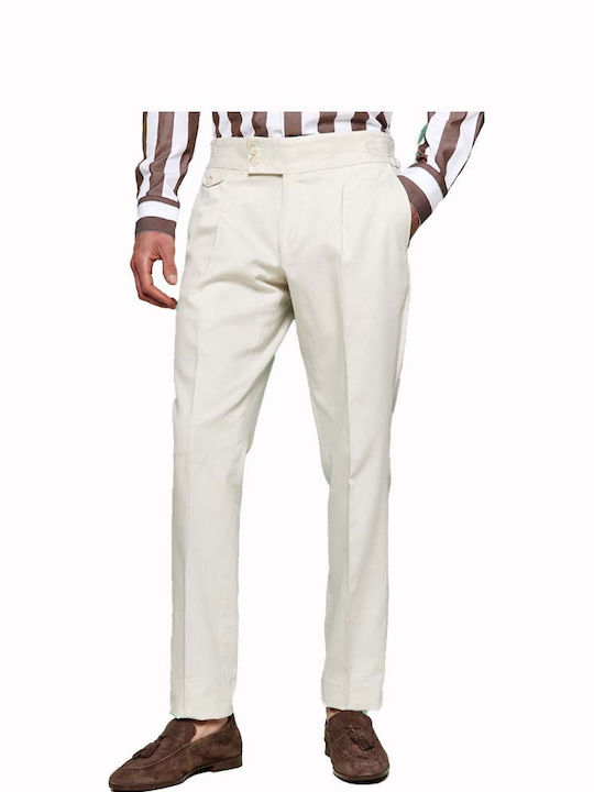 Bizzaro Men's Trousers in Slim Fit ecru