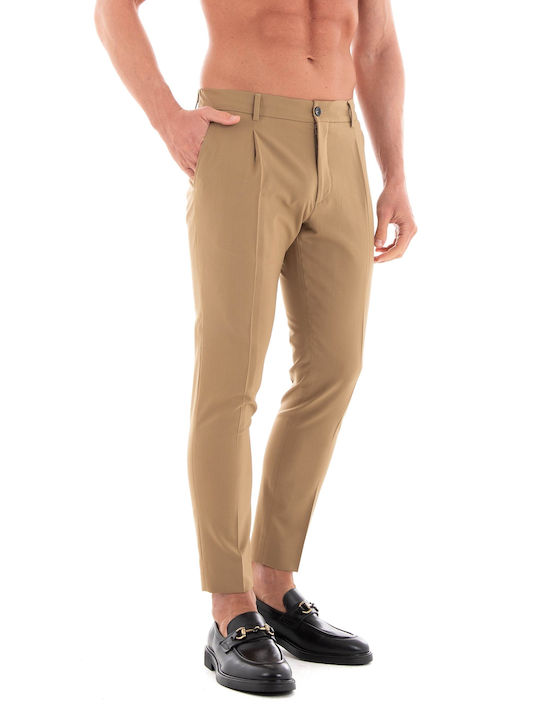 Riccardo Camel Παντελόνι σε Tapered Γραμμή Camel.