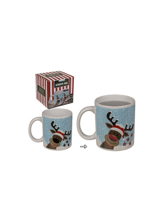 Best For Life Philosophy Reindeer Ceramic Cup Multicolour