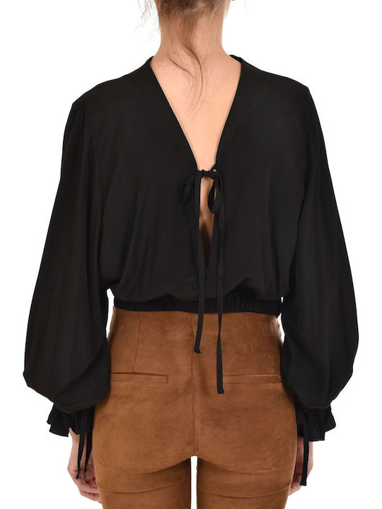 Women's Blouse Long Sleeve Black