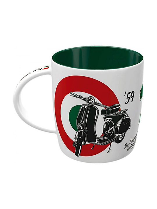 Nostalgic Art Vespa - The Italian Classic Becher Keramik Weiß