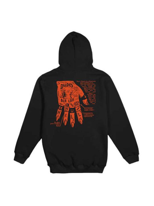 The Dudes Men's Sweatshirt with Hood Black