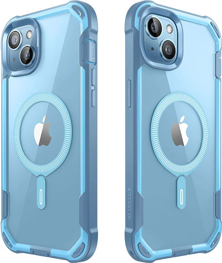 i-Blason Umschlag Rückseite Silikon 2mm Blau (iPhone 15)
