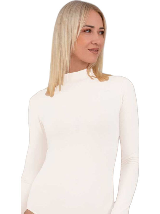 Bodysuit pentru femei Λευκό