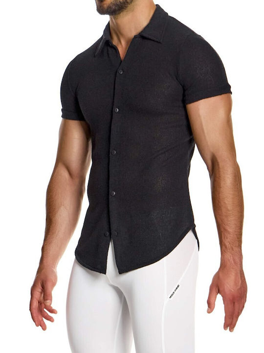 Modus Vivendi Men's Shirt Short Sleeve Black