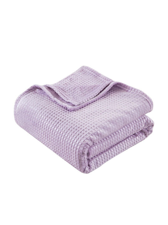Beauty Home Fleece Decke Einzeln 160x220cm Flieder