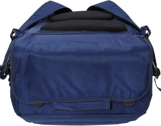 Diplomat Sack Voyage 48lt Blue with Wheels Fabric 40cm M40εκ