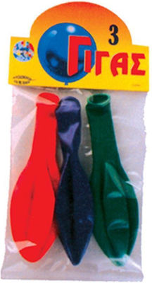 Σετ 3 Μπαλόνια Latex Γίγας (Διάφορα Χρώματα)