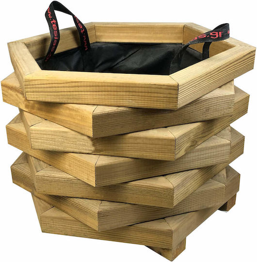 Tesias Dodecagonal Closed Corners Pot Wooden Tesias Dodecagonal Closed Corners Pot Wooden
